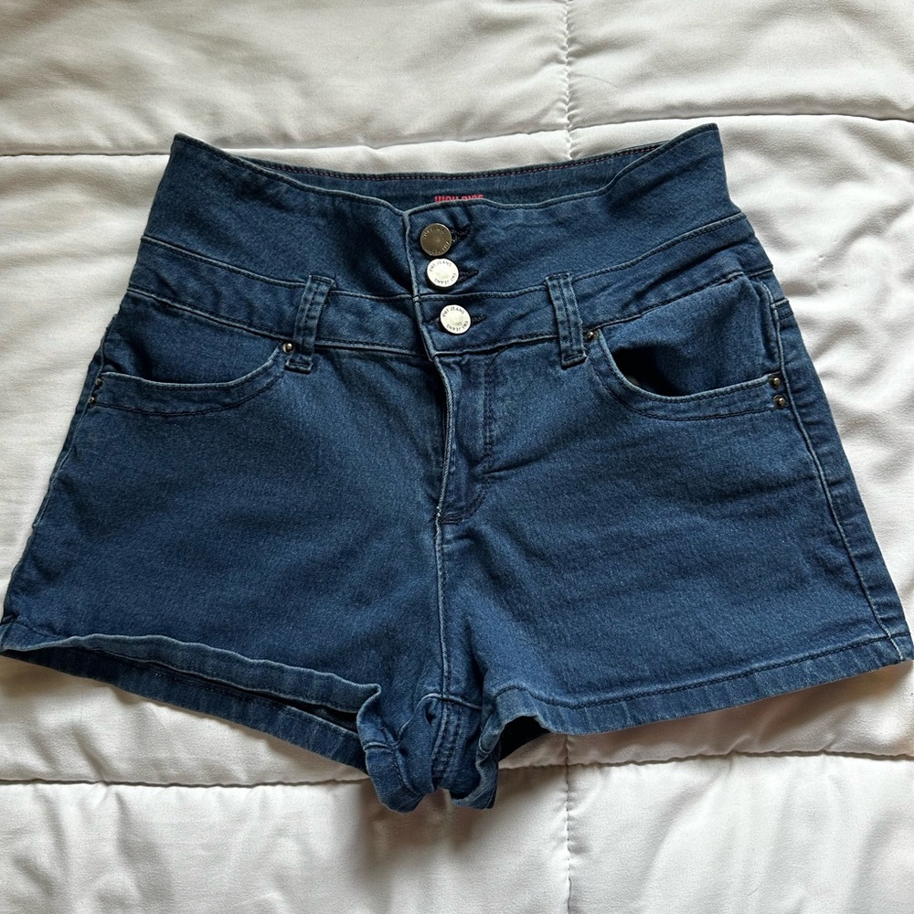 YMI High Waisted dark blue shorts